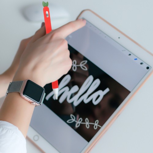 Stylus Pen Cover Karotten -Silikon -Schutzabdeckung für Bleistift 2 kompatibel - 第 8/12 張圖片