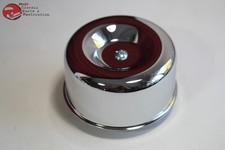 Smooth Chrome Hot Rat Rod Style Air Cleaner 1 Barrel 2 516 Custom Chevy Ford