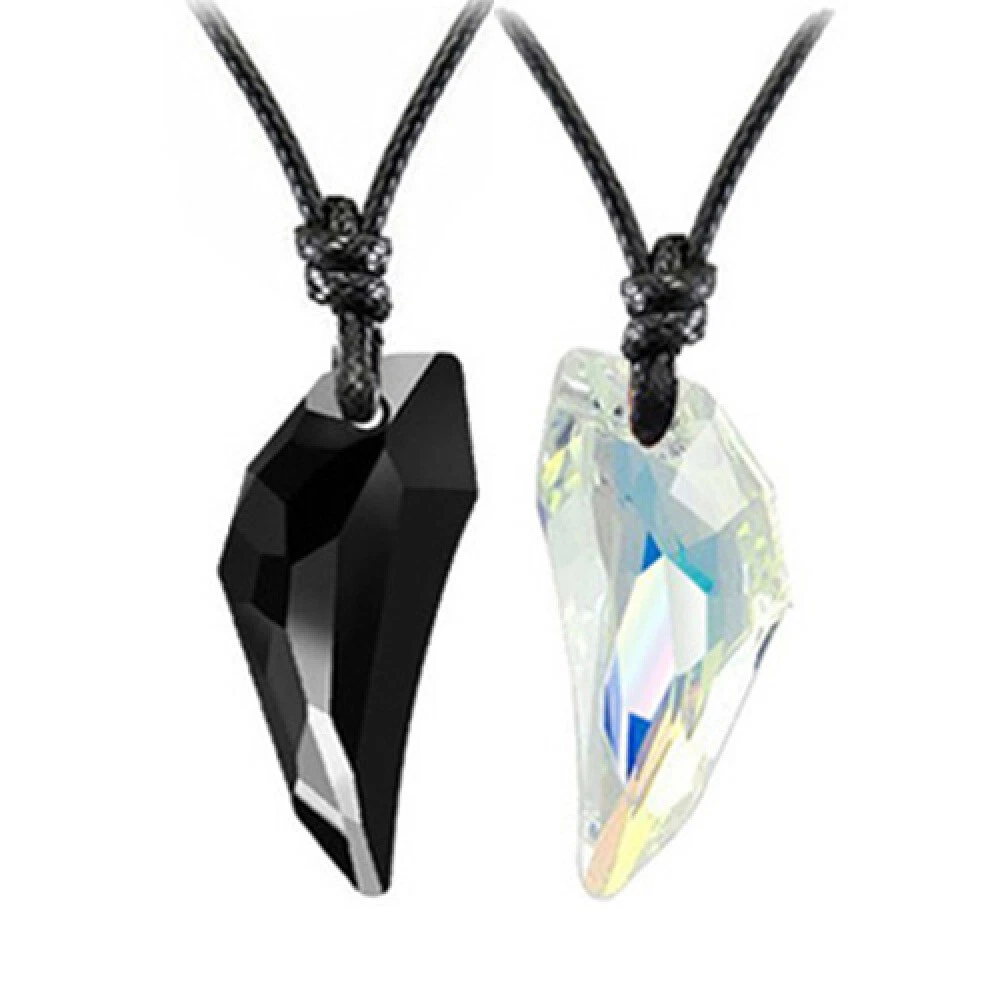 Matching crystal sale necklaces for couples