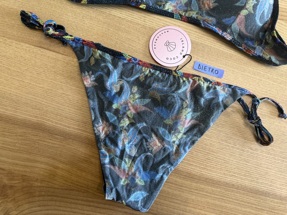Costume Bikini Maaji Donna Reversibile, Taglia M, Forest Gorgona, Floreale, Raro