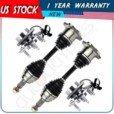2X Front CV Axle Shaft & Wheel Bearing Hub For Chevrolet Silverado Suburban 1500