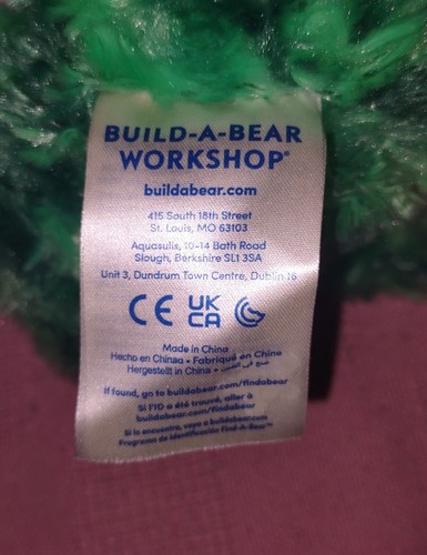Build-A-Dino Green Stegosaurus 2021 HTF RARE Build-A-Bear BAB - Picture 6 of 7