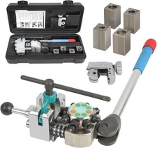 Professional Brake Line Flaring Tool Kit 45 Degree Flare for 3/16", 1/4", 5/16"
