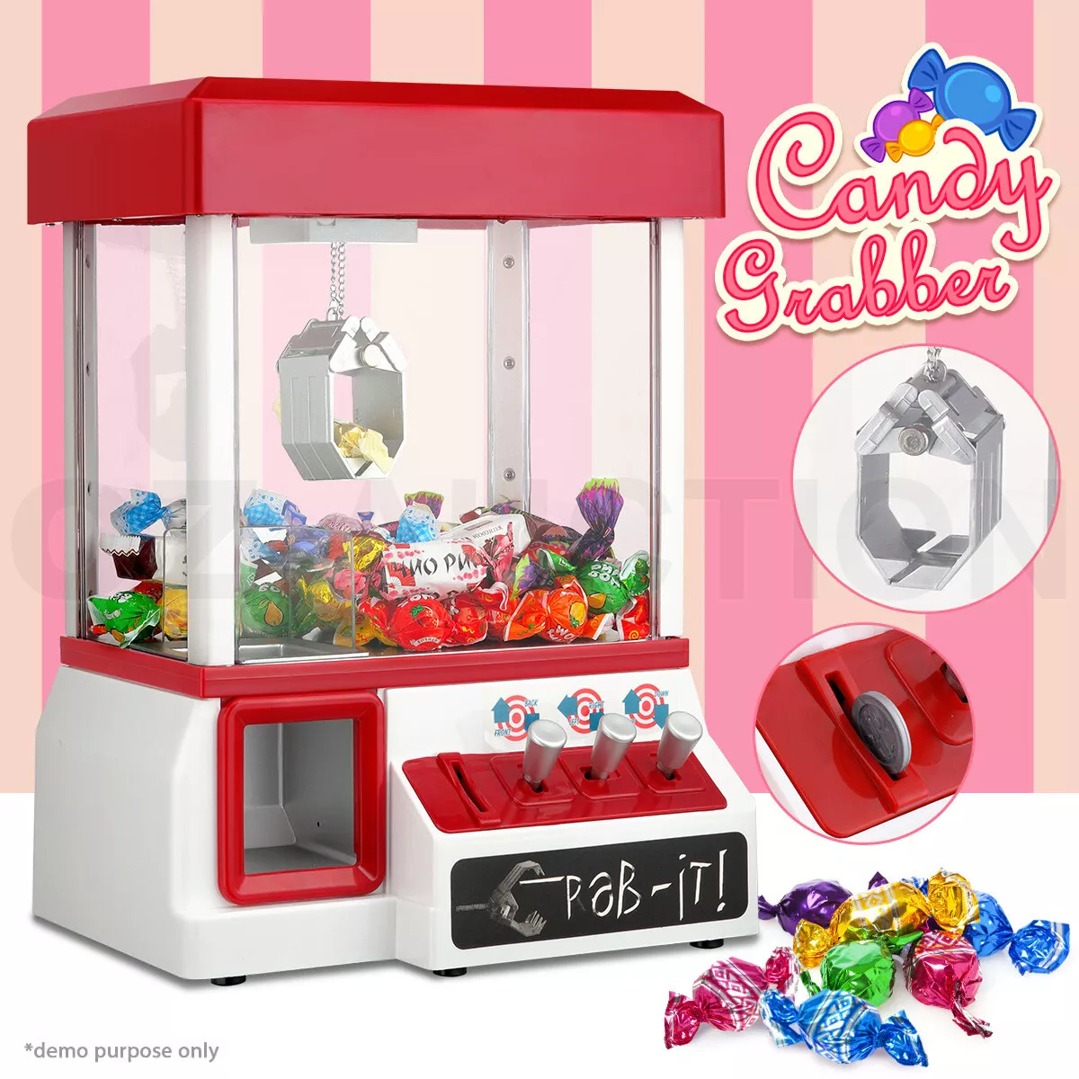 Claw Machine for Kids,Mini Vending Machines Candy Grabber Prize Dispenser