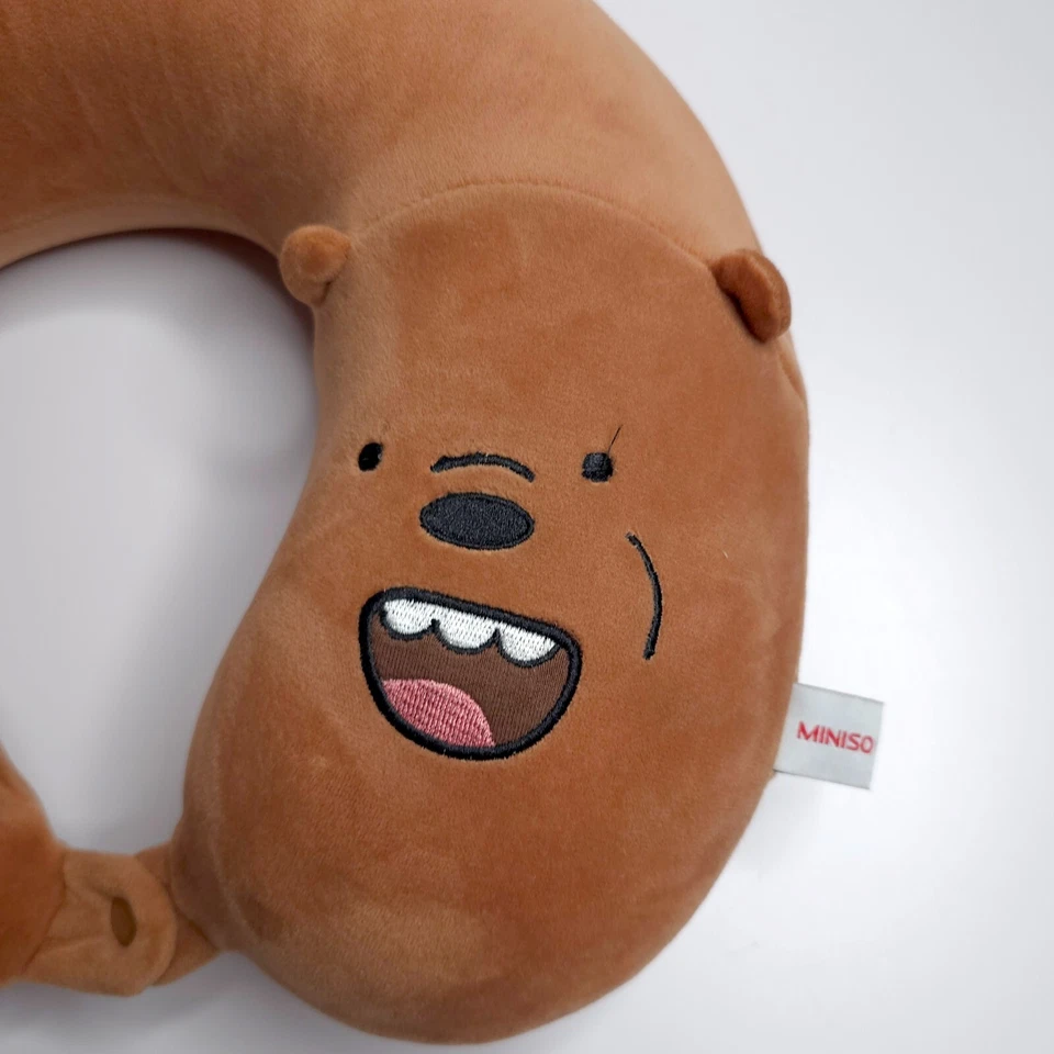 Almohada de viaje Minoso We Bare Bears Grizz Cartoon Network espuma viscoelástica Foto 2 de 4