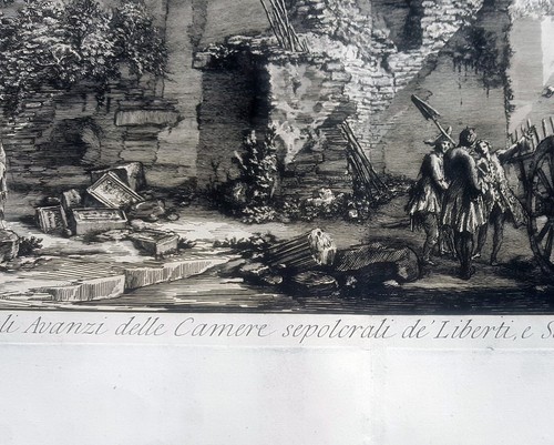 Piranesi stampa antica roma 1784 veduta sepolcro famiglia augusto via appia - Picture 6 of 9