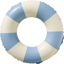 "Swimming Pool Floats for Kids Ages 5-10, Inflatable Tubes With Simple Stripes,