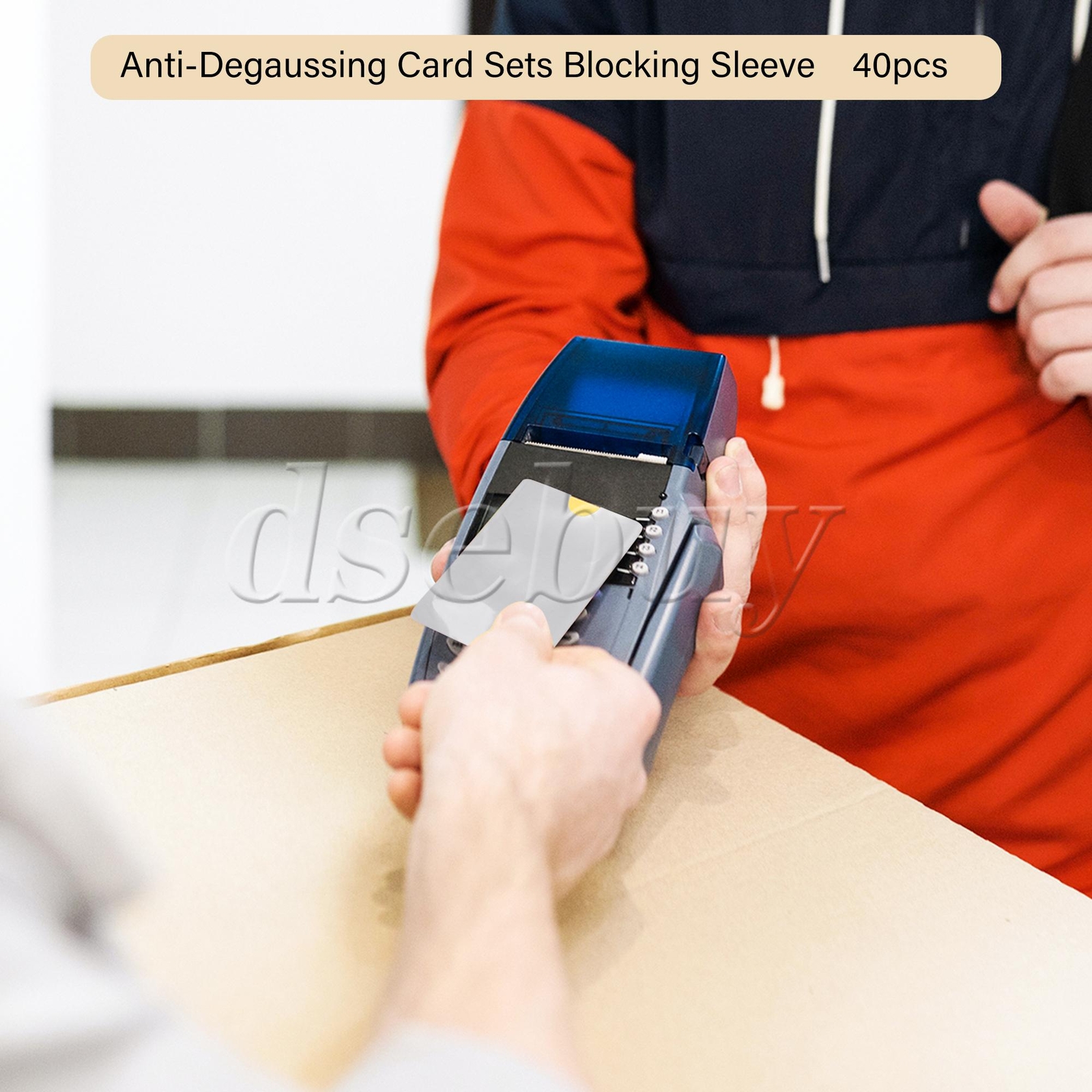 40Pieces Passport Sleeves RFID Secure Blocker Silver 3.62x2.48inch for ID Card