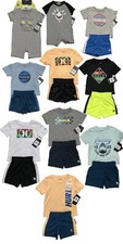 HURLEY Baby/Toddler Boys Short Sets or Short Rompers  FREE Socks; Sz 3M-4T, NWT