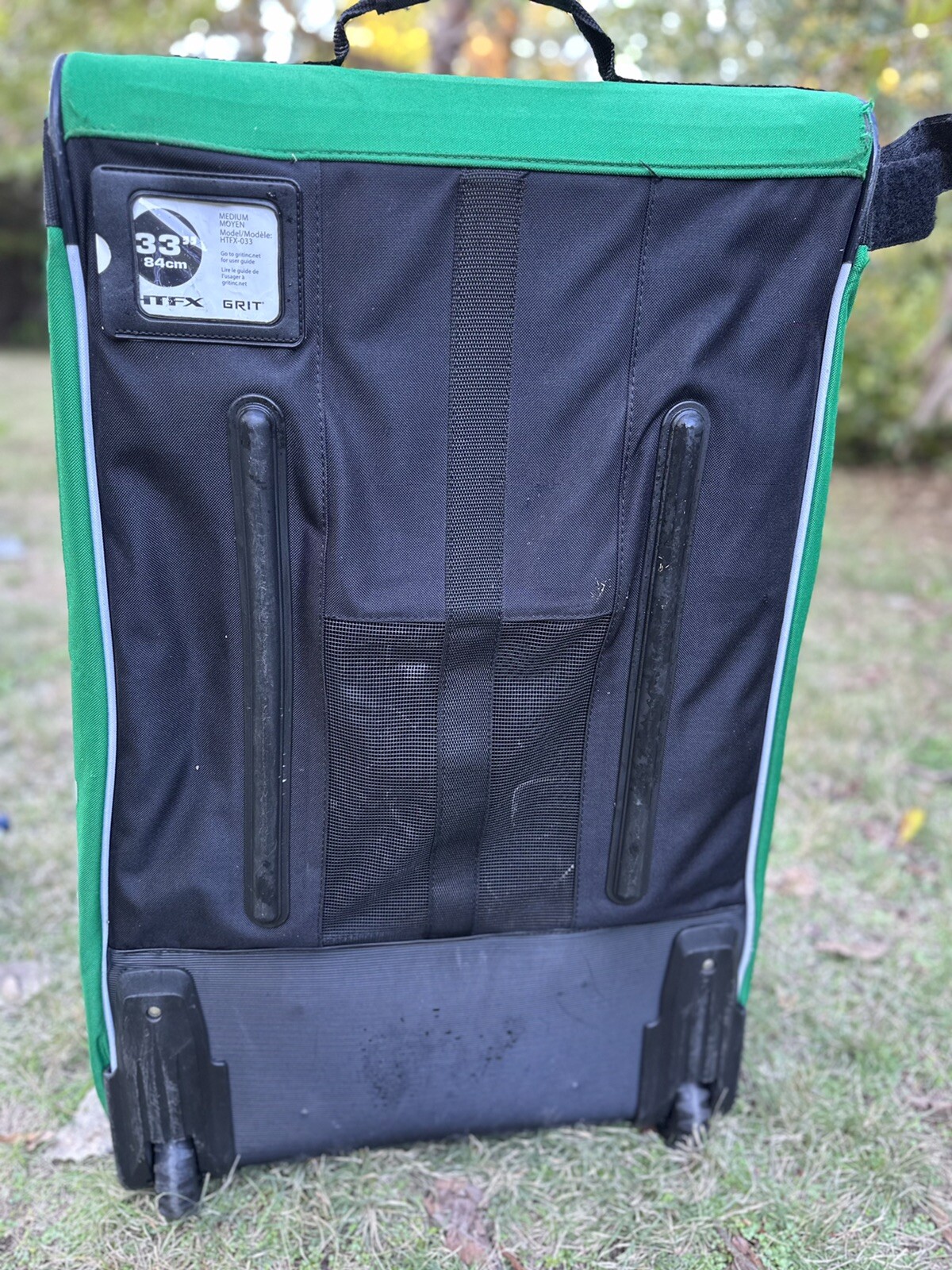 Grit Inc HTFX Hockey Tower 33" Wheeled Equipment Bag Green HTFX033