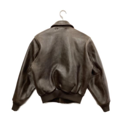 AVIREX A-2 Flight Jacket Leather Dark Brown Sheepskin Men's Size