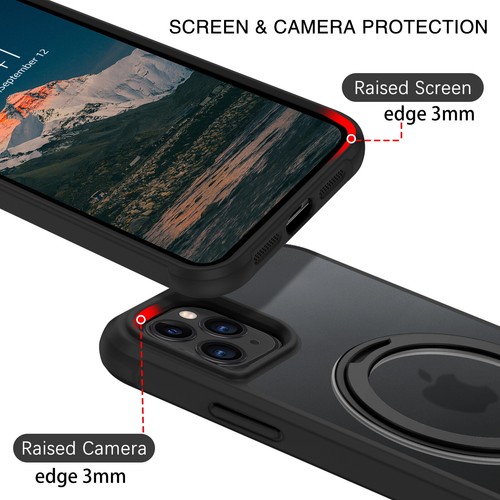 For iPhone 11 Pro Max 6.5" 360° Rotating Magnetic Case Kickstand Magsafe Cover - Bild 8 von 9