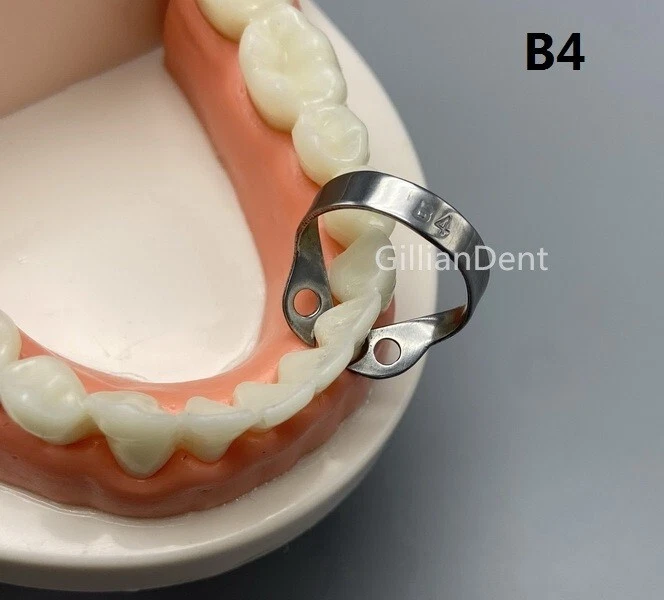 2pieces Dental Rubber Dam Clamps 44 Wingless Anterior, 60 OFF