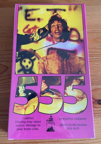 555 (1988) VHS Massacre Video 2nd Reissue SOLD OUT/OOP Wally Koz SOV RARE SEALED