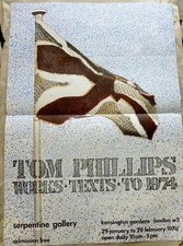 Tom Phillips Fabbrica Testi A 1974 1976 Art Exhibition Poster Serpentine Gallery