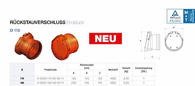Rückstauklappe / Froschklappe - Rückstau - Leinweber Baucentrum GmbH & Co. KG