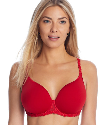 Simone Perele Andora 3D Multi-Way Underwire Red Plunge Bra L51331 Size 34D