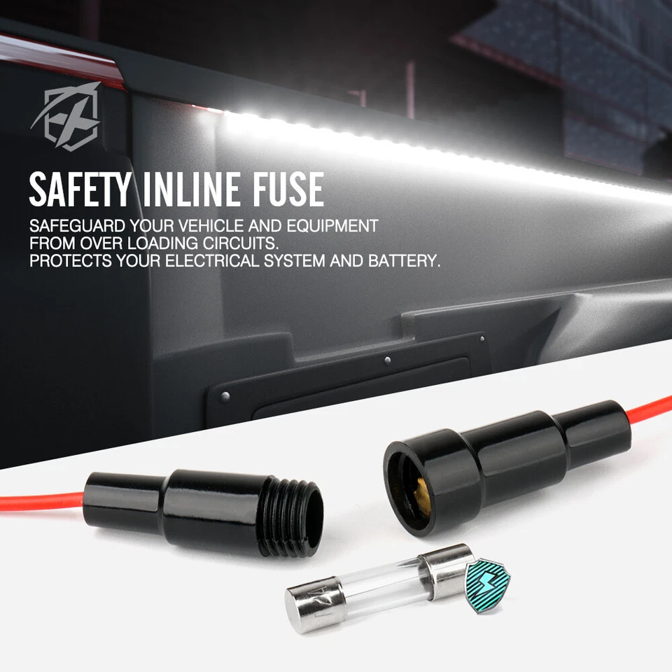 Kit de tiras de luces LED para cama de camioneta Xprite de 2 piezas 60" para camionetas de carga camioneta SUV Foto 4 de 4