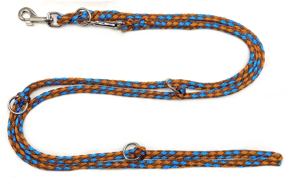 ELROPET® Hundeleine Doppelleine Hawaii 2m 2,40m 2,80m 3,50m 5,00m 3-5fach verstellbar