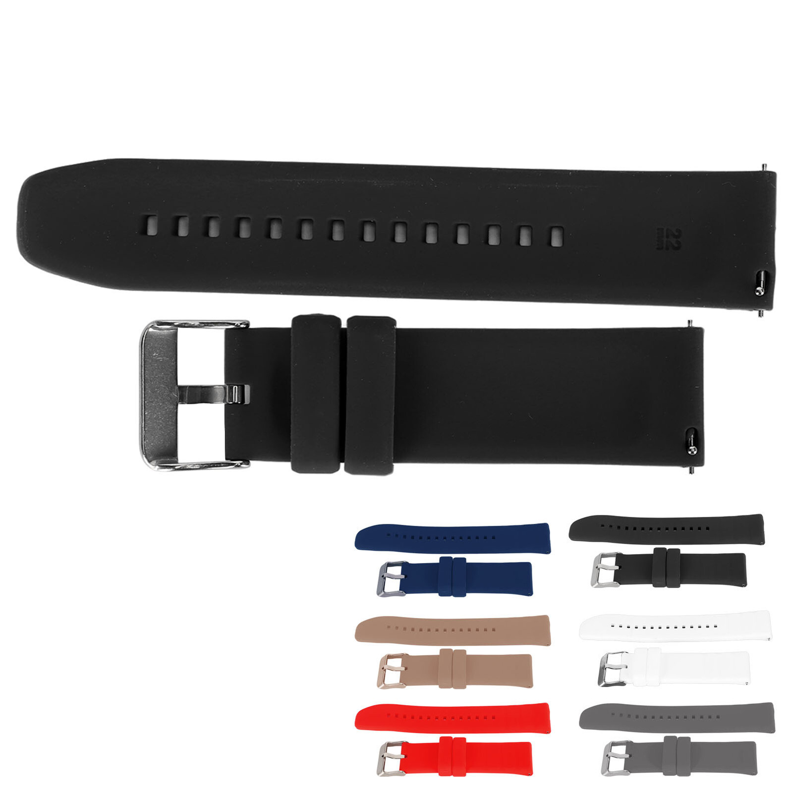 Silicone Quick Release Smart Watch Band Replacement Strap Soft Durable  