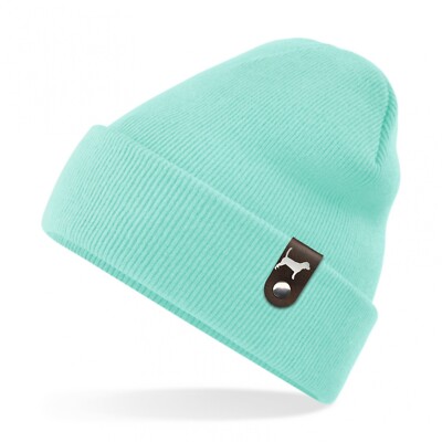 Beagle  Mütze Patch Leder Gassi Beanie Strickmütze Warm Herren Damen Beagel