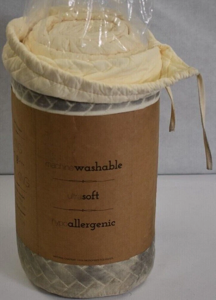 Home Collection Premium Juego de 3 Cubiertas Acolchadas Arenque King & Cal King Marfil Foto 2 de 4