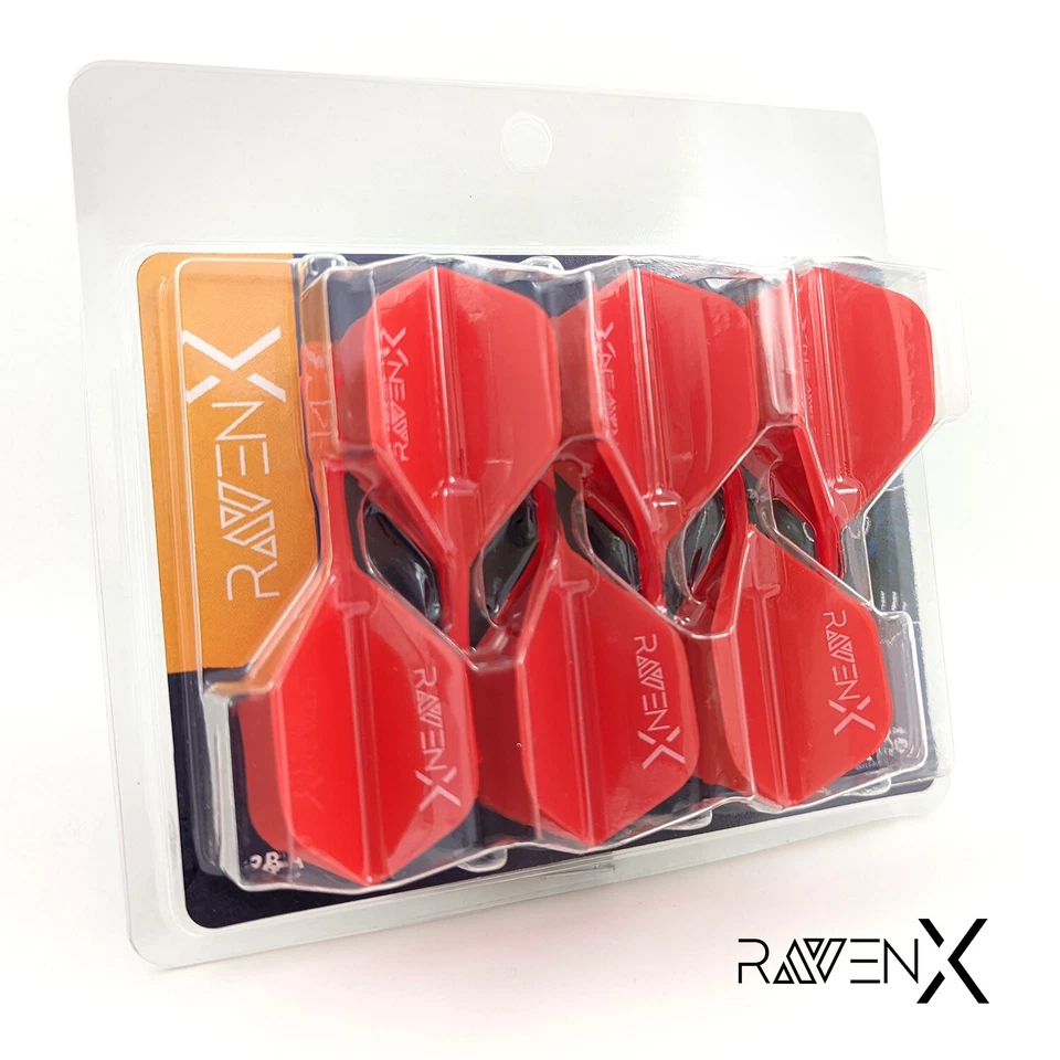 RavenX Dart Flights - Schaft und Flight in einem - 6 Stück (verschiedene Farben) - Bild 2 von 4