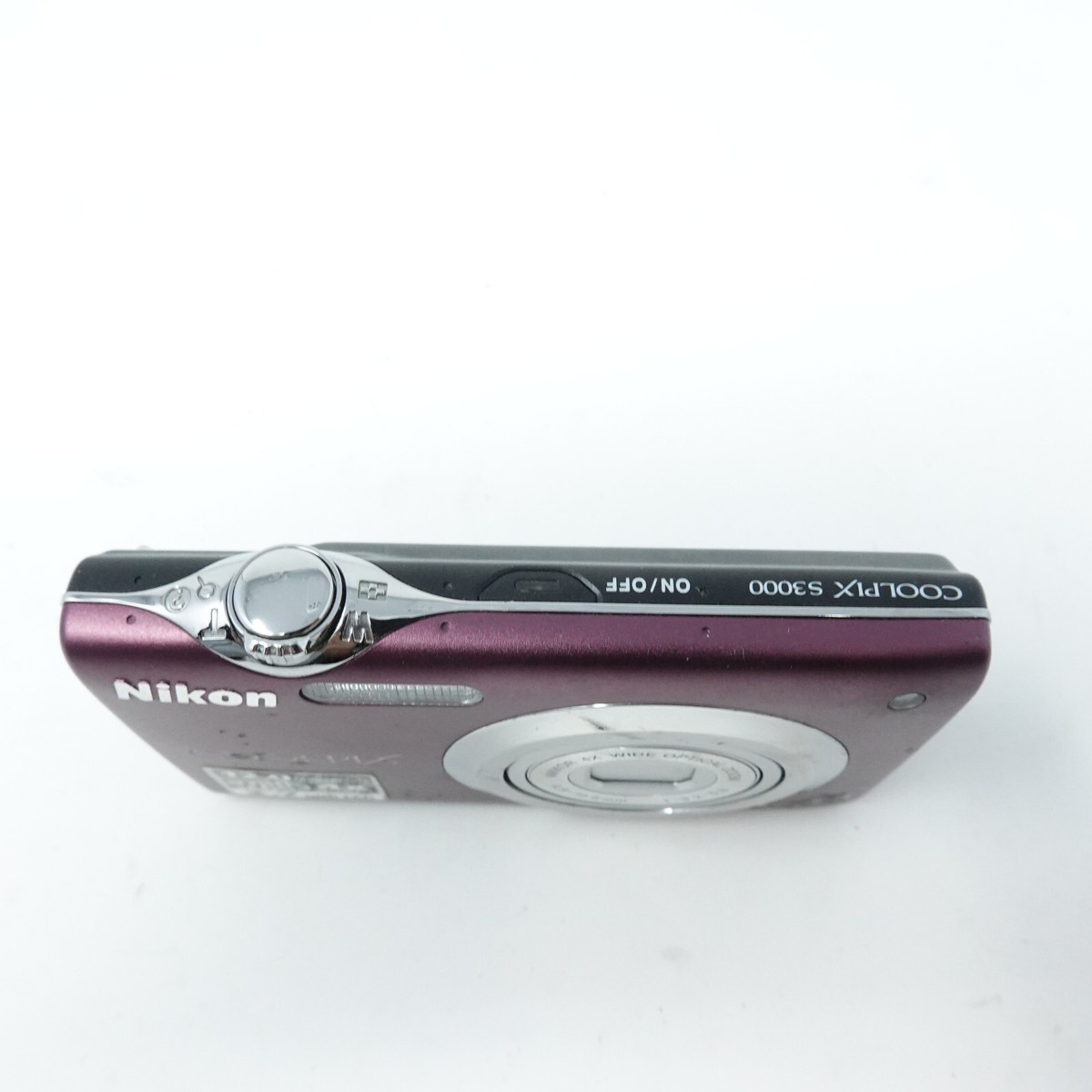 Nikon Coolpix S3000 Compact Plum Purple Digital Camera FOR PARTS