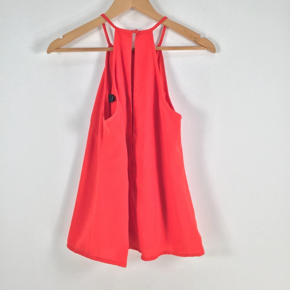 Camiseta sin mangas The Fifth mujer cami talla M roja sin mangas cuello redondo sólida 030810 Foto 4 de 4