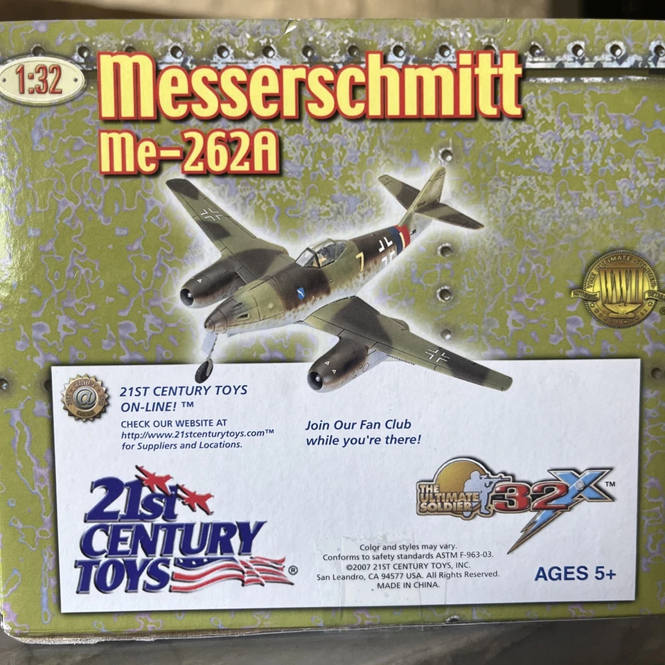 The Ultimate Soldier Messerschmitt Me-262A Plane 1:32 Scale Diecast Mint LE - Image 3 of 4
