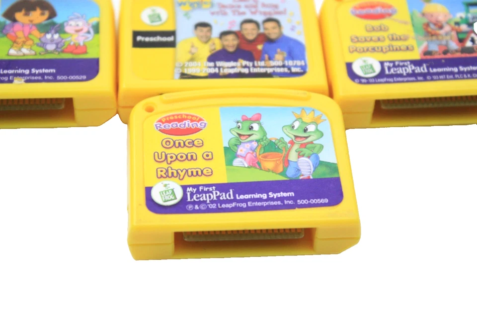 Lot of 4 My First LeapPad Games Dora The Explorer - Bob T.B. & More Games Only - Image 3 of 4