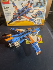 LEGO Creator Thunder Wings 31008 3-in-1 Complete Set 235 Pieces Box Instructions