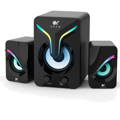 OROW PC Speaker, 11 W Computer Speaker with Subwoofer, 2.1 Speakers with RGB,...