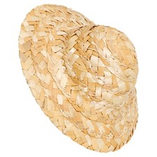 8 Pcs Mini Hand Knitting Straw Hat Miniature Tiny Hats for Crafts