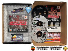 Metal Gear Solid PS1 - UK PAL sehr guter Zustand CIB mit 5 Inserts - Demo - Natural Discs