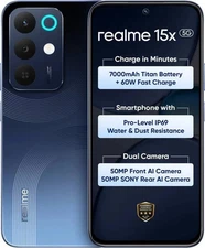 realme 15x 5G (Marine Blue, 256 GB)  (8 GB RAM) Dimensity 6300 6nm Octa-core