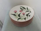 A SET OF FOUR Stangl Pink Thistle 10” Dinner Plates EXCELLENT