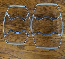 Lot of 2 Vintage Corning Ware Metal Cradle Stands P-11-M & P-11-2½-M-1 Holders