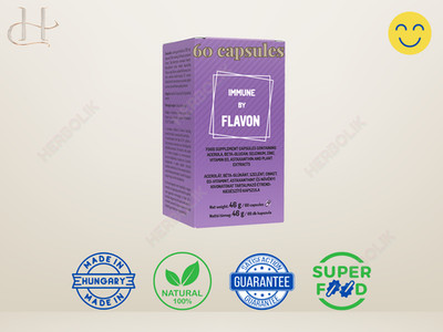Flavon Immune 60 Capsules   Natural Immune Boost with Plant-Based Ingredients