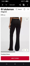lululemon Groove Nulu HighRise Flared Yoga Pants Black Size 8 Regular