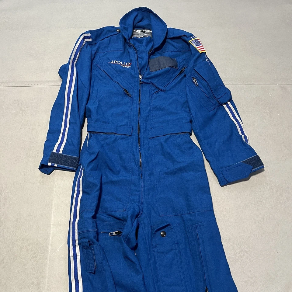 Nomex Blue Coverall Aureus International Flight Suit 3M Reflective-5/SM-2160 - Image 2 of 4