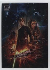 2024 Chrome Star Wars Galaxy Refractor Darth Vader Princess Leia Organa 70 9et