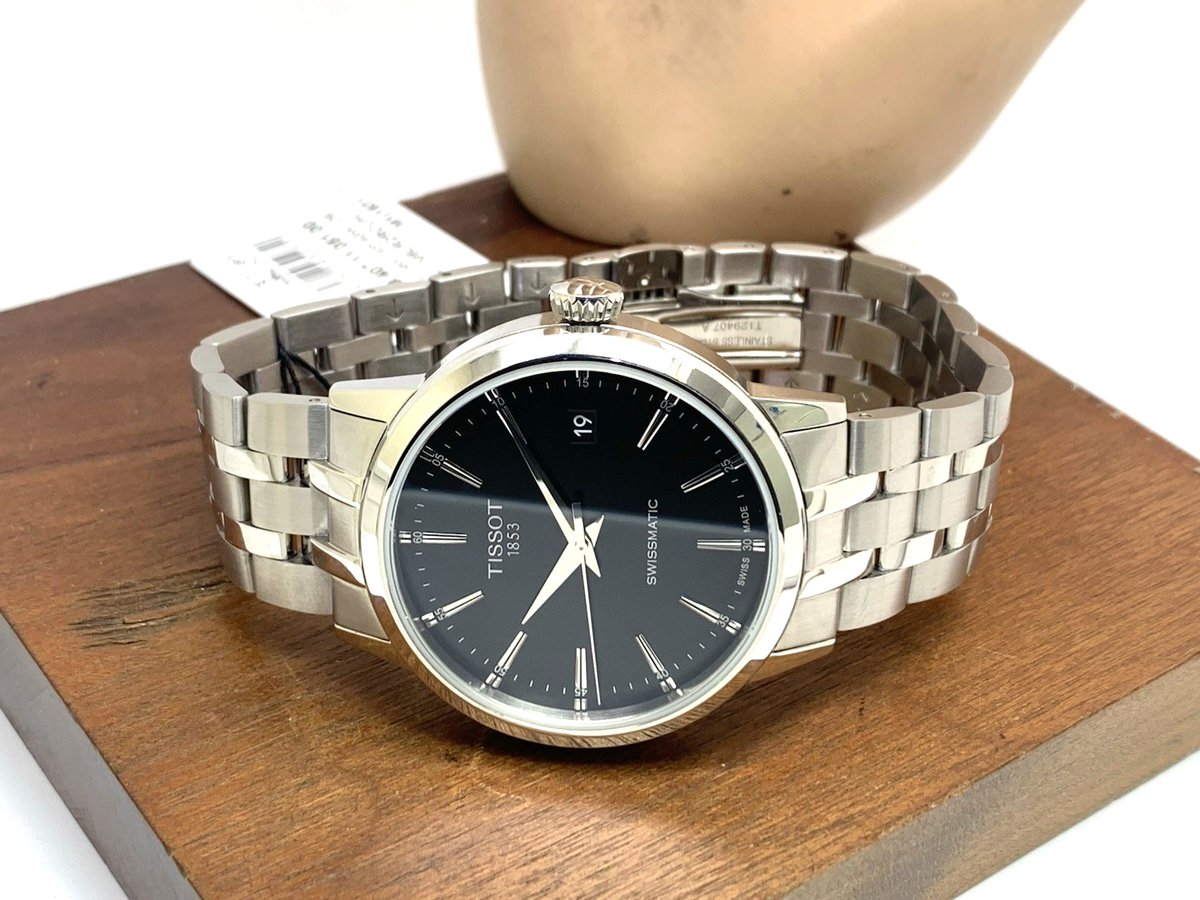 Tissot Swissmatic Men's Watch Swiss Automatic Black Dial Steel