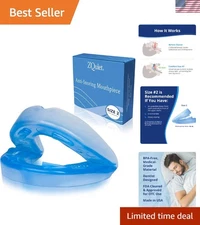 Medical-Grade Anti-Snoring Mouthpiece - Lightweight & Comfortable Blue Relief