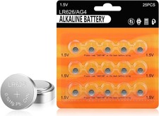 AG4 LR626 Battery 15 Pack, Long-Lasting LR626/L626 /SR626 /377 /SR626SW...