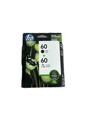 HP 60 Black  Tri-Color Genuine Ink Cartridge Combo Pack N9H63FN Sealed Expired