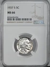 1937-S  5C BUFFALO NICKEL  "SAN FRANCISCO MINT"   NGC MS66 #8336428-056