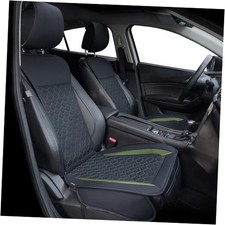 2PCs Front Car Seat Covers Leather Car Seat Front Seat Covers Black  Green