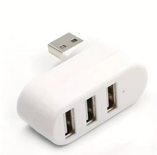 USB Hub 3.0 Mini Splitter Box 4 Ports Rotatable USB Data Transfer Multiple Expan