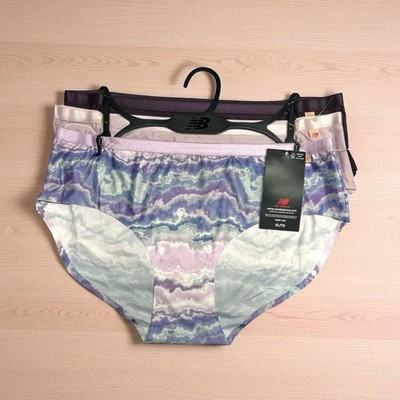 New Balance Super Soft Bikini No Show Tag-less Panties  3 Pack Multicolor -XL
